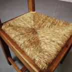 Set Of Six Brutalist, Rustic Dining Chairs thumbnail 5