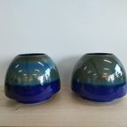 Vintage 'Japonese' (Style) Keramieken Mushroom Bloempotten Planten Potten thumbnail 6