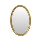 Hollywood Regency Gouden Spiegel Ovaal Deknudt Klassiek thumbnail 9