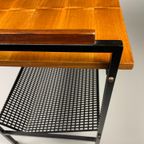 Vintage Trolley/Bijzettafel Met Lectuurbak, 1970'S Nederland thumbnail 3