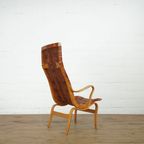 Bruno Mathsson Leather Lounge Chair Model Eva thumbnail 5