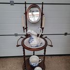 Antieke Victoriaanse Wastafel / Lampethouder thumbnail 2