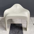 Casala White Low Stool 1970s thumbnail 8