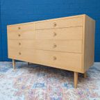 Vintage Dubbele Eiken Ladekast, Borge Mogensen Deens Design Uit De Jaren 60 thumbnail 5
