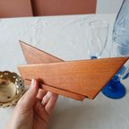 Art Deco Brievenhouder Vintage Kaarthouder Hout thumbnail 6