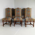 Beech Os De Mouton Tapestry Chairs (Set Of 6) thumbnail 5