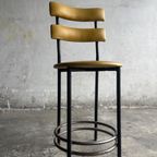 Two Mid Century Barstools thumbnail 8