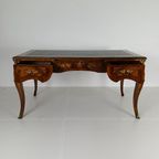 Louis Xv Dubbelzijdig Mahonie En Palissander Plat Bureau thumbnail 5