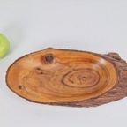 Vintage Pine Fruitschaal Hout Brutalist ‘60 Denmark Schaal thumbnail 8