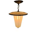 Hanglamp - Messing - Koper - Lantaarnlamp - Jaren 50 thumbnail 2