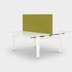 Ahrend Balance Bench Werkplek, Wit Blad, 2X 140 X 80 Cm, Groen Zichtschot thumbnail 2