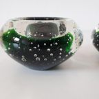 * 2 Murano Kandelaars Spijkerglas Waxine Houders | Kerst thumbnail 4