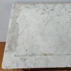 Vintage Frans Dressoir Commode Ladekast Badkamermeubel Met Marmer Blad 301 thumbnail 15
