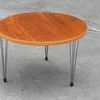 Vintage Ronde Salontafel Design Fritz Hansen Stijl thumbnail 9
