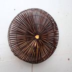 Bamboe Wandlamp Rond Bruin L thumbnail 6