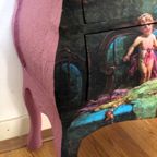 Roze Buikkastje “schilderij Met Engeltjes" Hans Zatzka thumbnail 7