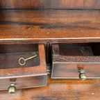 Tweedelige Kast Met Lades, Planken En Deurtjes thumbnail 6