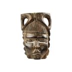 Oosters Masker Tribale Kunst Hardhout Vrijstaand Hout Sixties 41Cm thumbnail 5