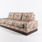 Italian Mid-Century Modern Sofa In Floral Fabric, 1960’S thumbnail 2