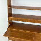 Zweedse Vintage Teak Fineren Boekenkast thumbnail 5