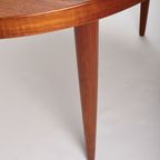 Round Extendable Dining Table By Schou Andersen Møbelfabrik, Denmark 1950’S. thumbnail 6