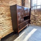 Vintage Houten Kast / Retro Barkast / Vitrine thumbnail 10