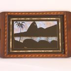 Rio De Janeiro Butterfly Wing Serving Tray 1940S. thumbnail 9