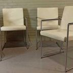 Set Van 4 Vintage Harvink Leren Eetkamerstoelen / Stoelen thumbnail 11