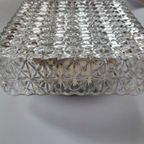 Vintage Guro Jaren '70 Plafondlamp Plafonnière Glas Vierkant thumbnail 7