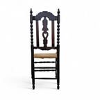 8 ( 2 X Armrest ) X Ornate Wood / Bobbin / Wicker Dining Chair / Studded Chairs thumbnail 4