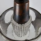 Vintage Hanglamp Uit Denemarken Koper En Glas thumbnail 8