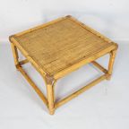 Vintage Coffee Table / Side Table Made Of Rattan thumbnail 3