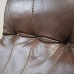 Leather Swivel Lounge Chair By Gerald Easden For Module thumbnail 3