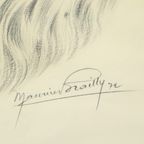 Maurice Brailly Jachthond Fazant Vintage Grafiek In Kleur 1972 thumbnail 7