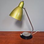 Vintage Bureaulamp In Groen En Chroom Gelakt Metaal thumbnail 3