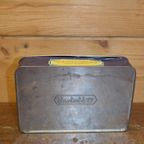 Donkerblauw Verkade Koekblik Met Meisje Met De Strik – Nostalgisch Design thumbnail 7