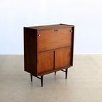 Vintage Secretaire | Bureau | Kast | Jaren 60 | Teak thumbnail 7