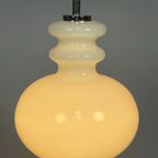 Witte Glazen Hanglamp, Peill En Putzler, Duitsland 1960'S thumbnail 8