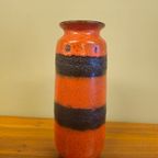 Vintage West Germany Vaas Vaasje Oranje Bruin thumbnail 2