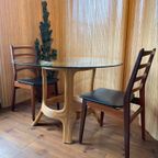 Gabriella Crespi Stijl Ronde Eetkamertafel Met Glazen Top thumbnail 5