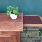 Antieke Massief Eiken Kastje Houten Commode Buffetkast thumbnail 7