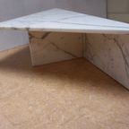 Wit Carrara Marmeren Hoektafel, Hoek Salontafel thumbnail 2