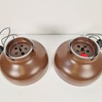 Set 2 Vintage Super Jumbo Hanglamp Denmark Nordisk Solar '60 thumbnail 13