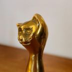 2X Messing Katten Poezen Beelden Vintage  Poes Kat Beeld thumbnail 10