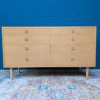 Vintage Dubbele Eiken Ladekast, Borge Mogensen Deens Design Uit De Jaren 60 thumbnail 4