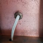 Unique Brutalist Table Lamp - Silver-plated Aluminum - Willy Luyckx For Aluclair - 1960s thumbnail 9