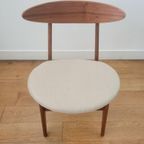 Vintage Deense Eetkamerstoel In Teak 1960 thumbnail 12