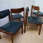 Deense Midcentury Modern Teak Eetkamerstoelen, Set Van 4 thumbnail 4