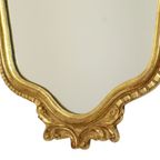 Bladgoud Vergulde Deknudt Kuifspiegel Facet Hollywood Regency thumbnail 4