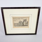 Pellus-Poort Bij Utrecht Aan Den Voorstadt - A. Rademaker Fec. - Ets - 1730 thumbnail 3